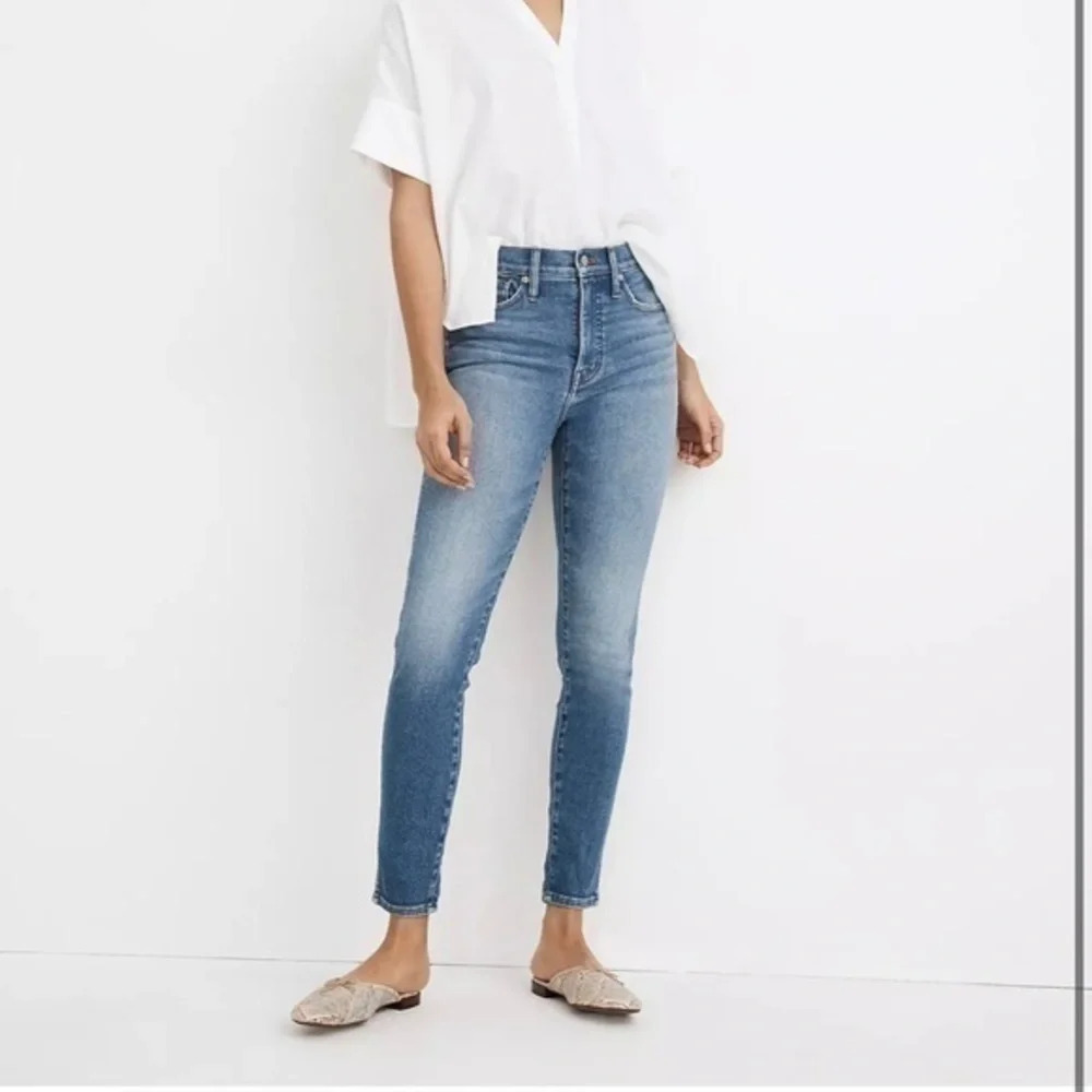 New With Defects Madewell 10" High Rise Skinny Crop Jeans